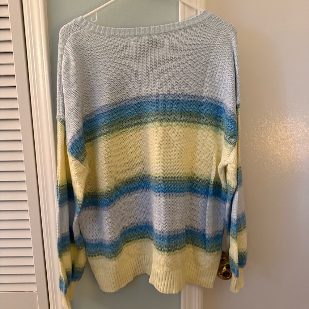 LOFT Pastel Striped Sweater